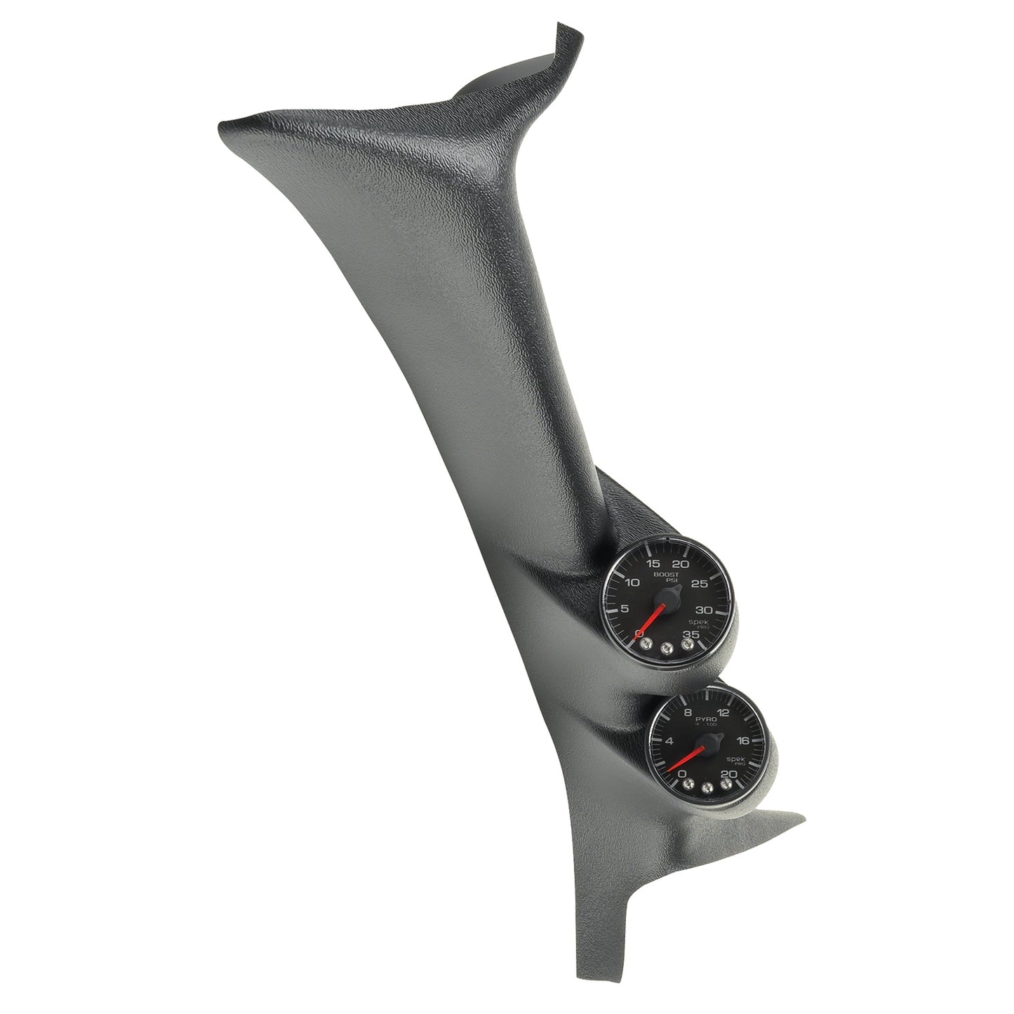 AutoMeter PILLAR KIT 0-35 PSI/2000 Fahrenheit 99-07 FORD SUPERDUTY SPEK-PRO BLACK DIAL BLACK BEZEL FLAT ANTIGLARE LENS P72010