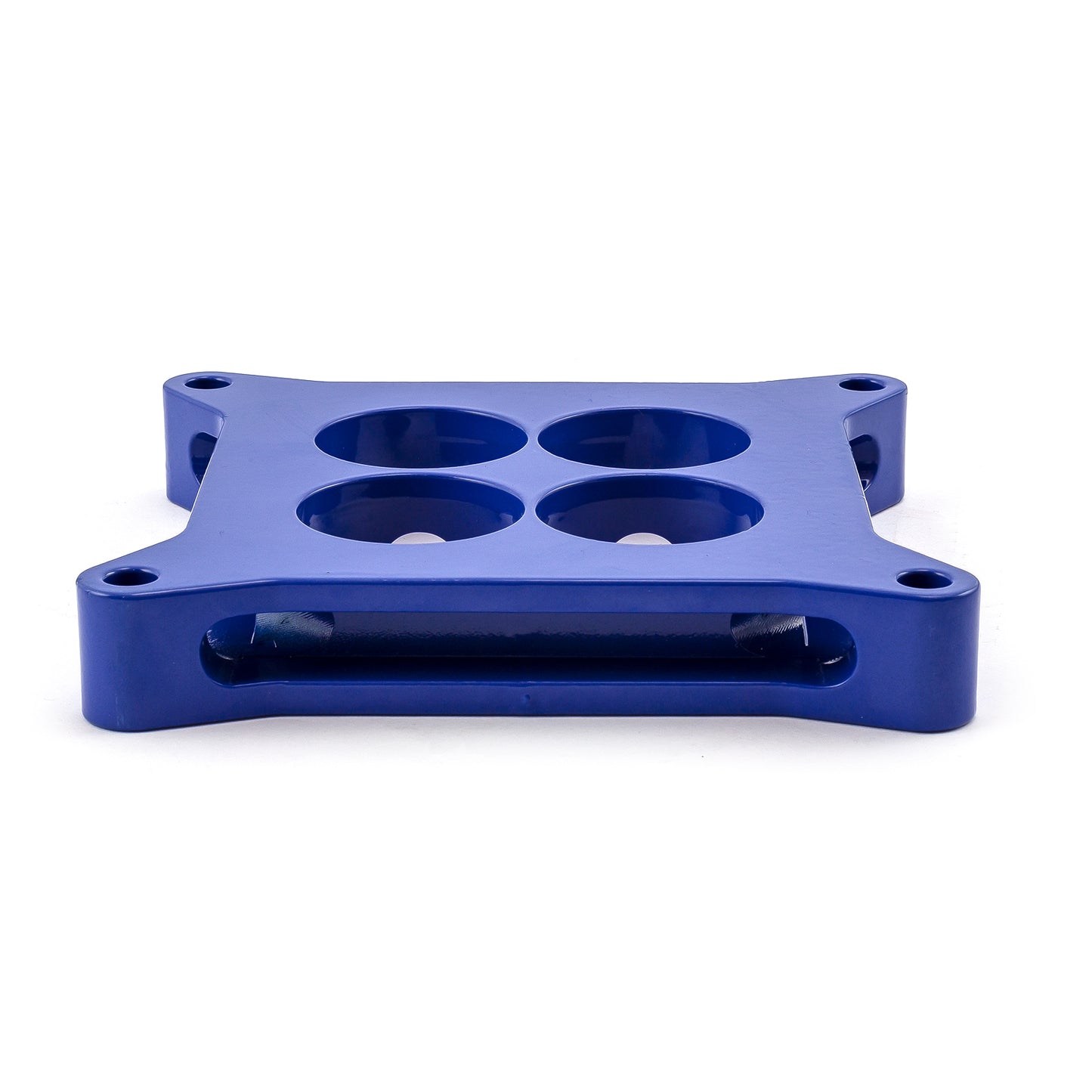 Speedmaster PCE120.1014 1" Aluminum 4150 CNC Machined Carburetor Spacer Square Bore 4 Port - Blue