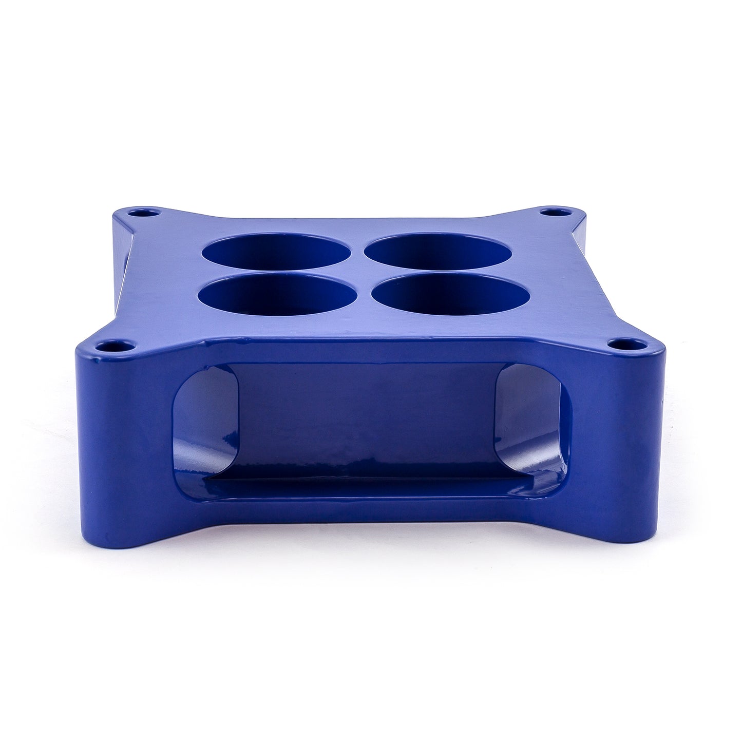 Speedmaster PCE120.1017 2" Aluminum 4150 CNC Machined Carburetor Spacer Square Bore 4 Port - Blue