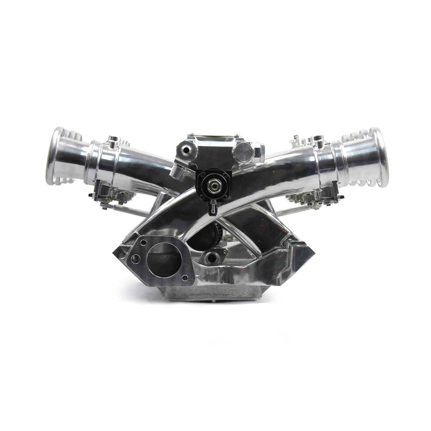 Speedmaster 1-148-007 Fits Ford 351W Windsor Sidedraft 8 Stack EFI Intake Manifold System Complete Polished