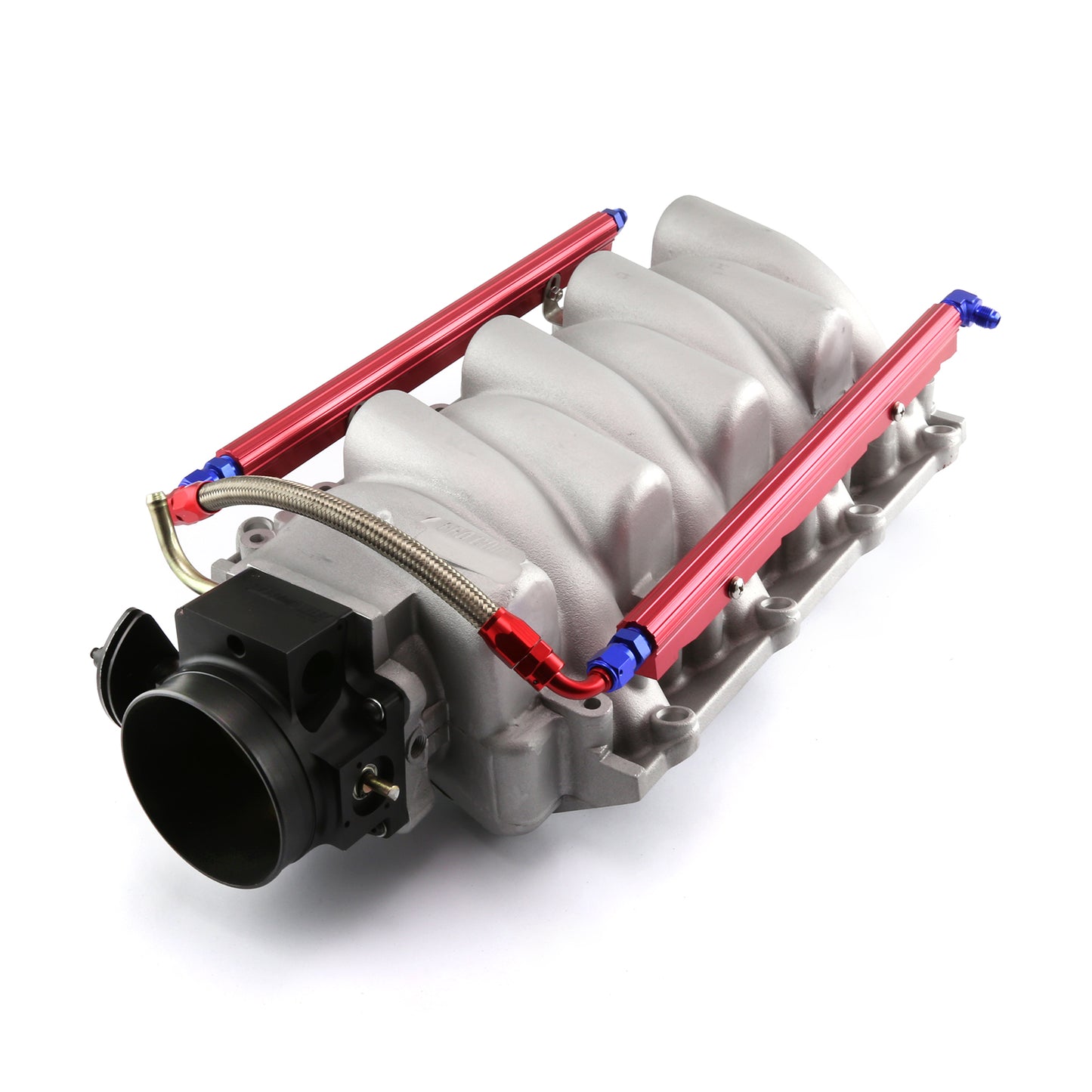 Speedmaster PCE148.1098 Fits Chevy LS1 LS6 Satin Aluminum Intake Manifold With 90mm Throttle Body