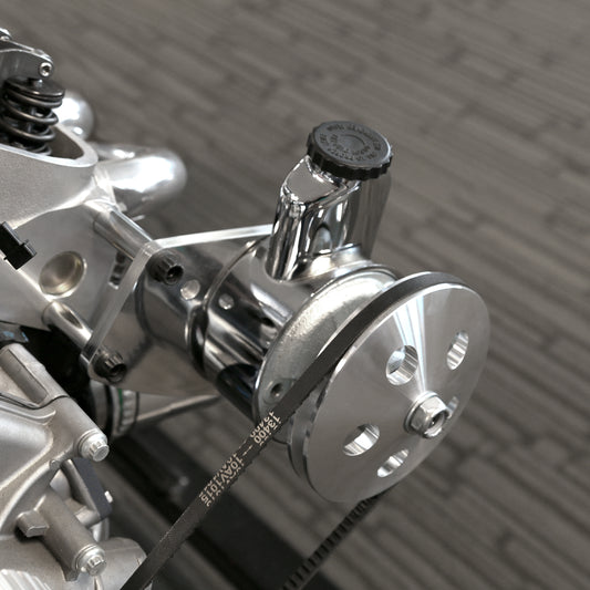 Speedmaster PCE172.1004 Fits Ford SB 289 302 Windsor Power Steering Pump Bracket & 1 V Groove Pulley Kit