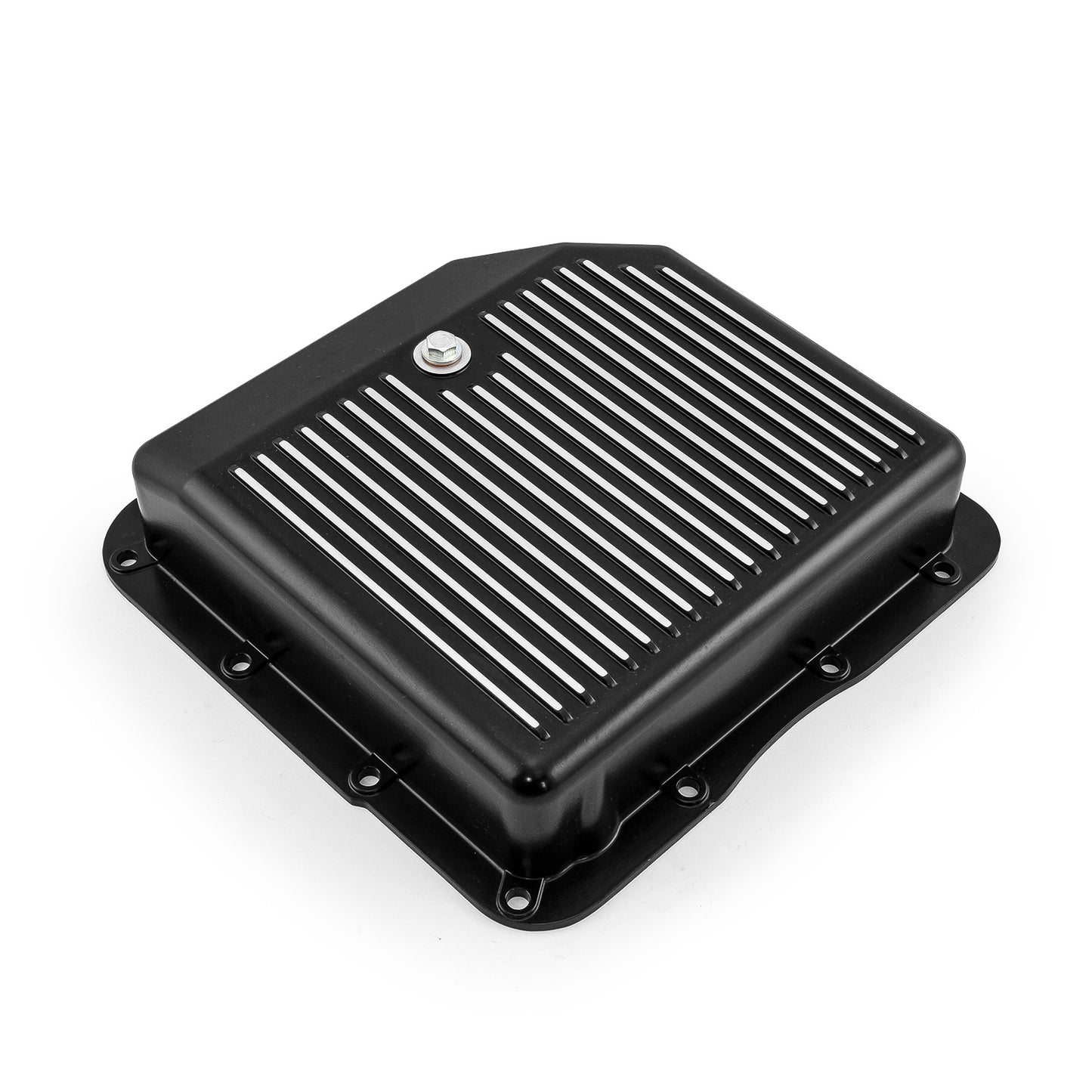 Speedmaster PCE221.1024 GM Turbo TH350 Finned Black Extra Capacity Aluminum Transmission Oil Pan