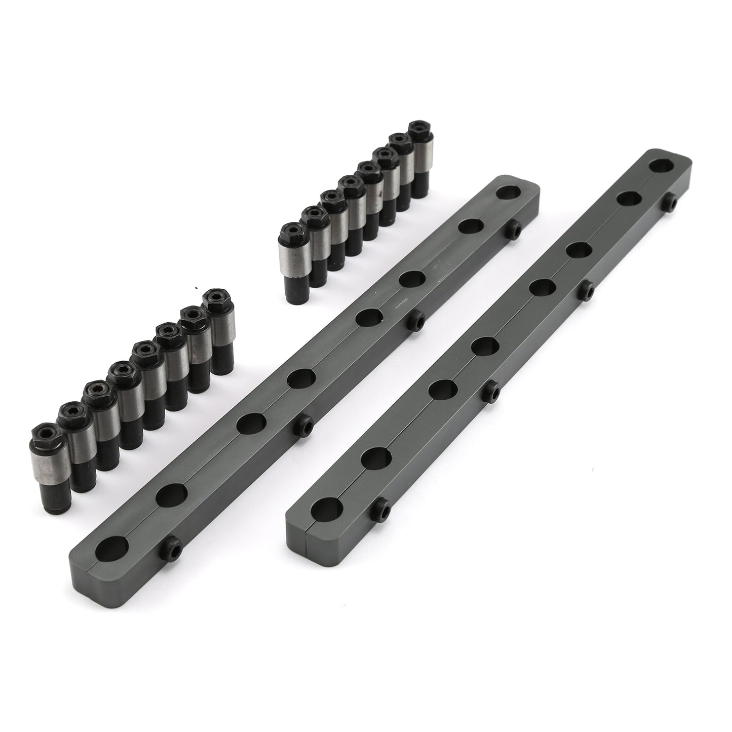 Speedmaster PCE259.1021 Fits Ford SB 289 302 351 Windsor Rocker Stud Girdle Kit Silver With 7/16" Polylock Nuts