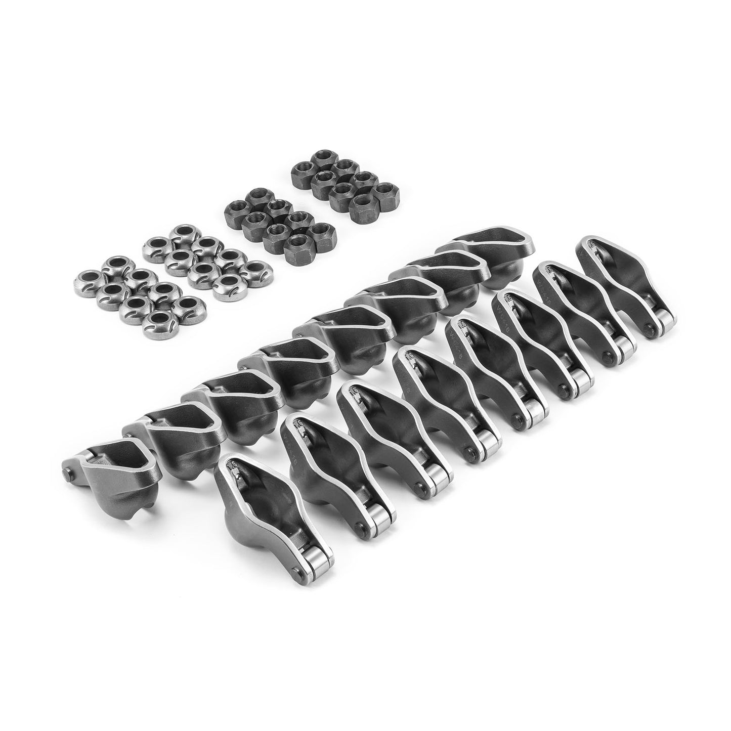 Speedmaster PCE261.1044.01 Fits Chevy SBC 350 1.5 Ratio 7/16" Steel Roller Tip Rocker Arms Set (w/Nuts & Balls)