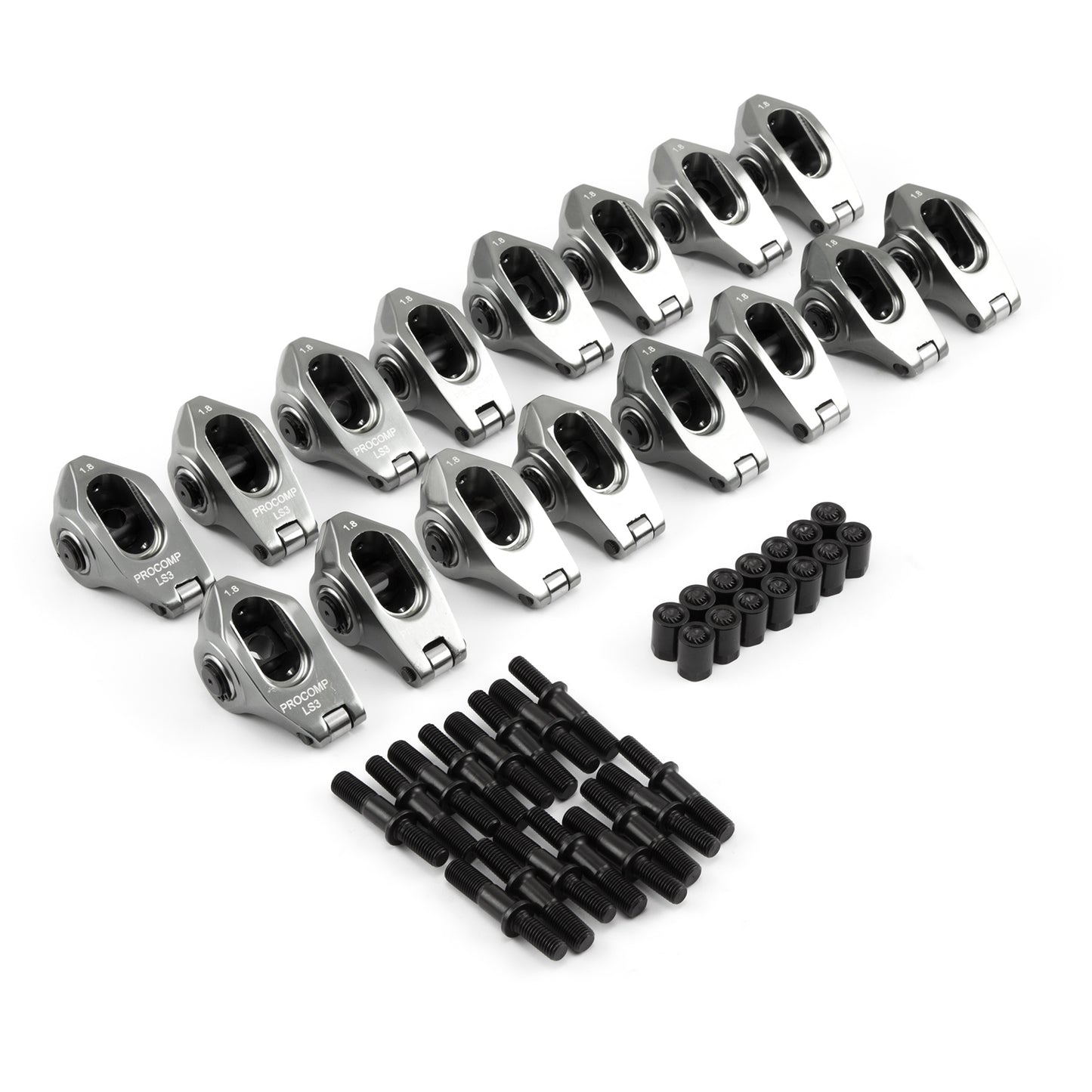 Speedmaster PCE261.1254.03 LS3/L92 Pedestal Mount 1.8 Ratio Aluminum Rocker Arms (with Hardware)