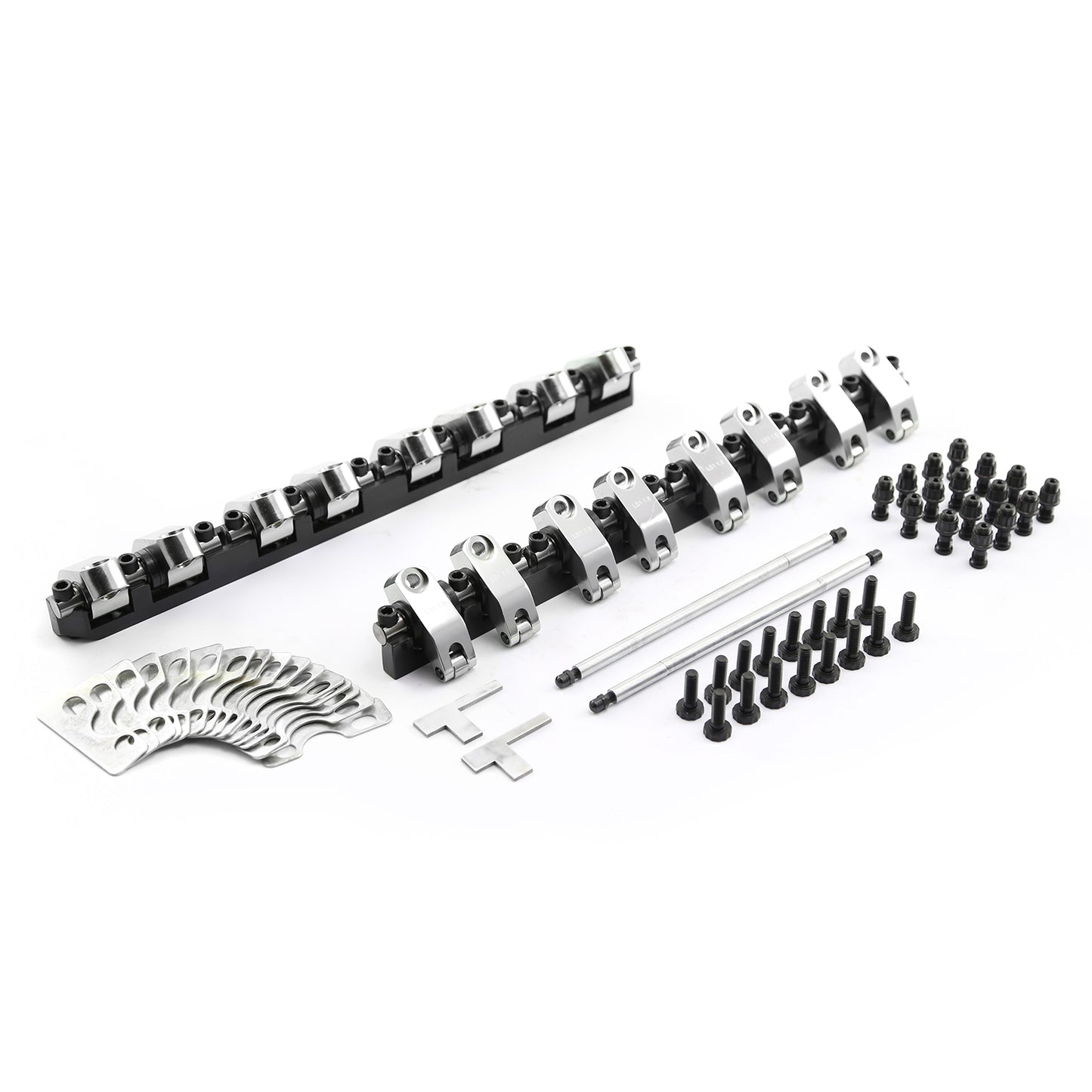 Speedmaster PCE261.1149 Fits Chevy GM LS1 / LS6 1.8 Ratio Aluminum Shaft Rocker Arms Set (with Hardware)