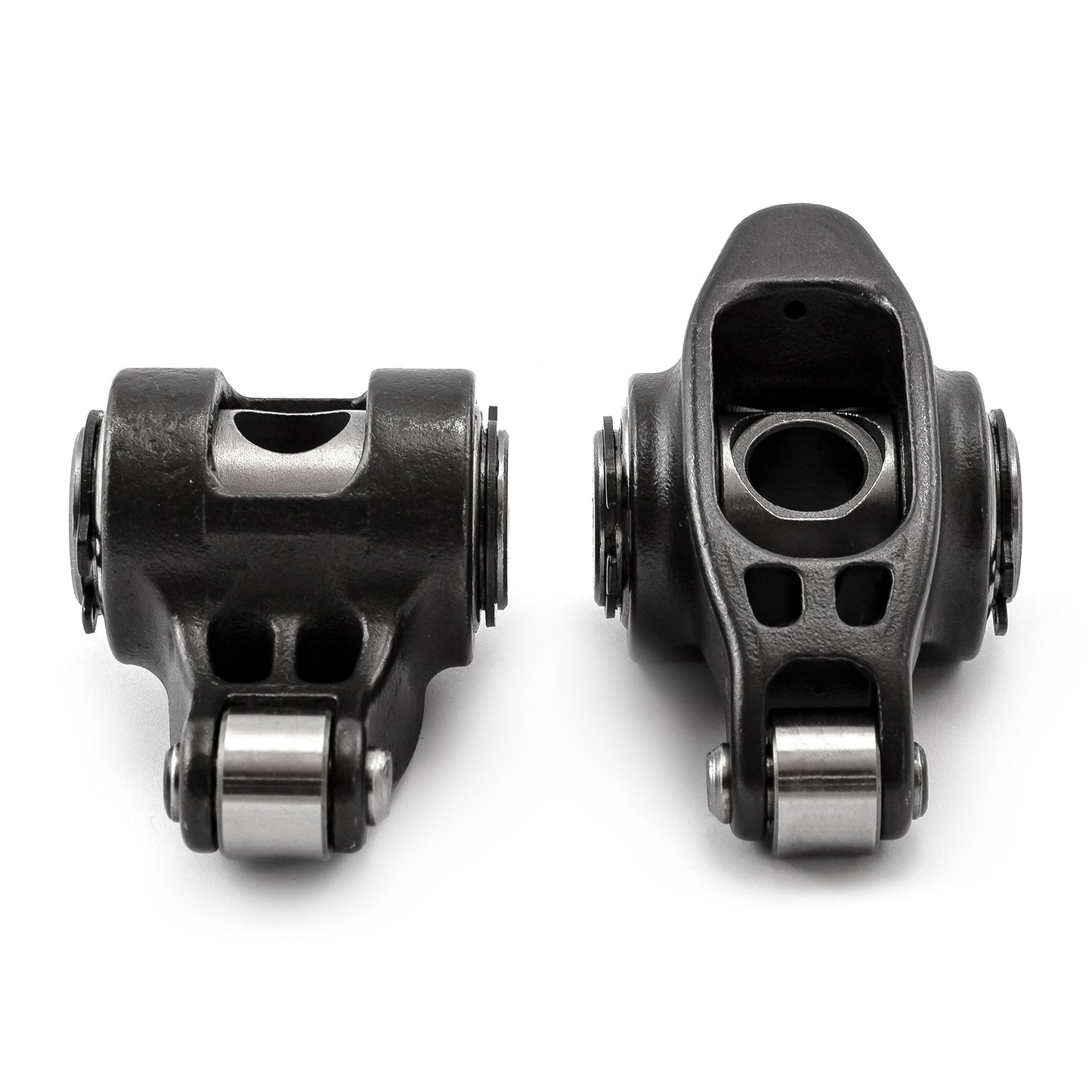 Speedmaster PCE261.1163 Fits Chevy SBC 350 1.6 Ratio 7/16" Ultra Black Chromoly Roller Rocker Arms Set