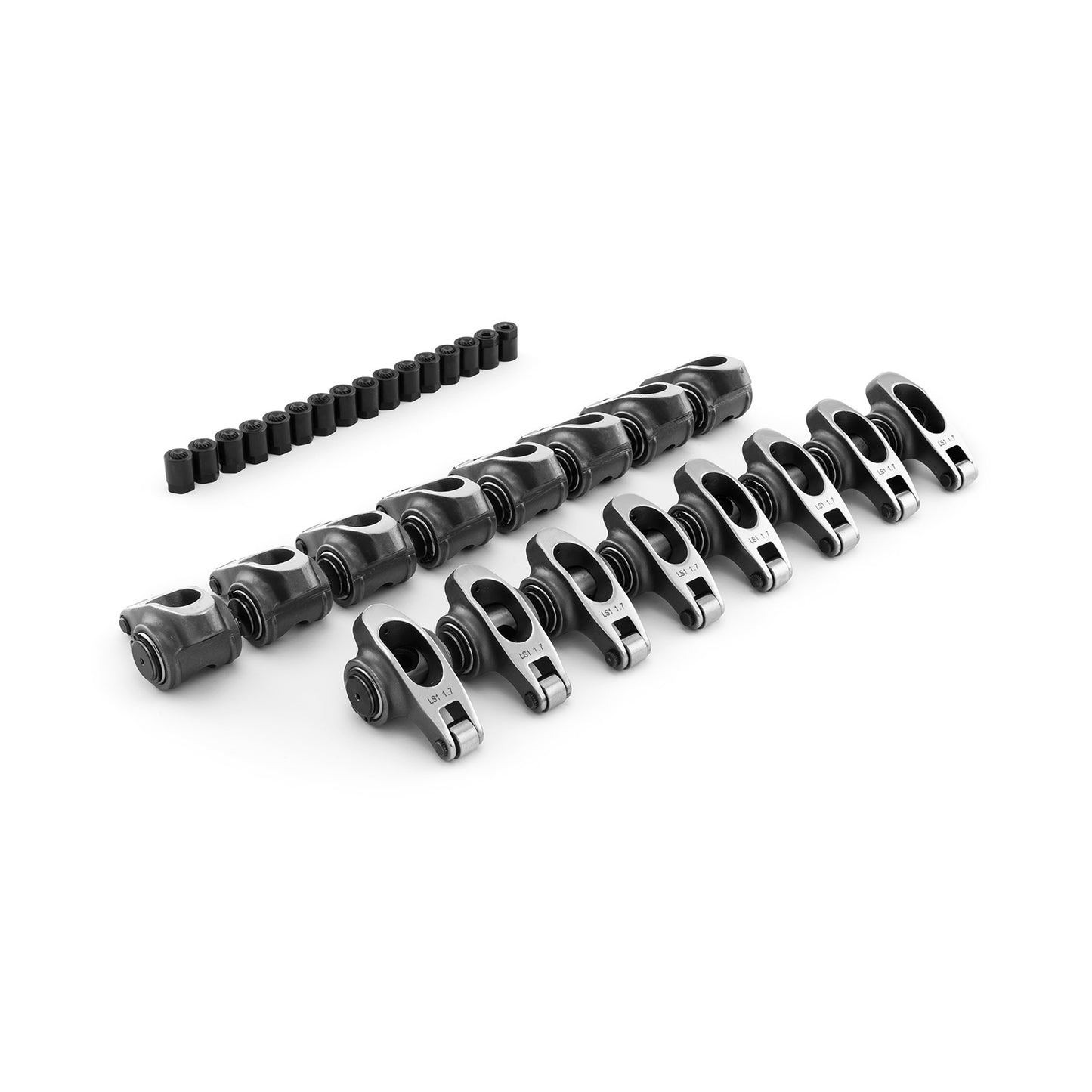Speedmaster PCE261.1257 Fits Chevy GM LS1 1.7 Ratio Stainless Steel Roller Rocker Arm Set Stud Mount