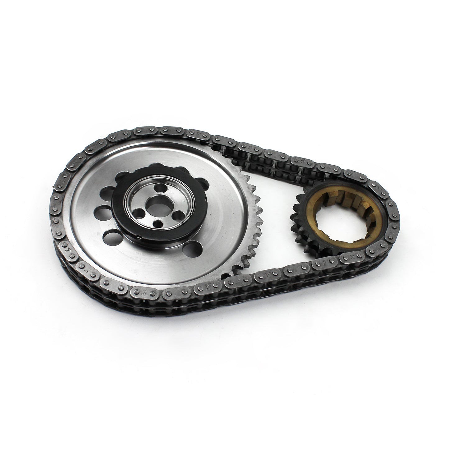 Speedmaster PCE264.1026 Fits Chevy GM LS7 Double Roller 9 Keyway Billet Steel Timing Chain Kit
