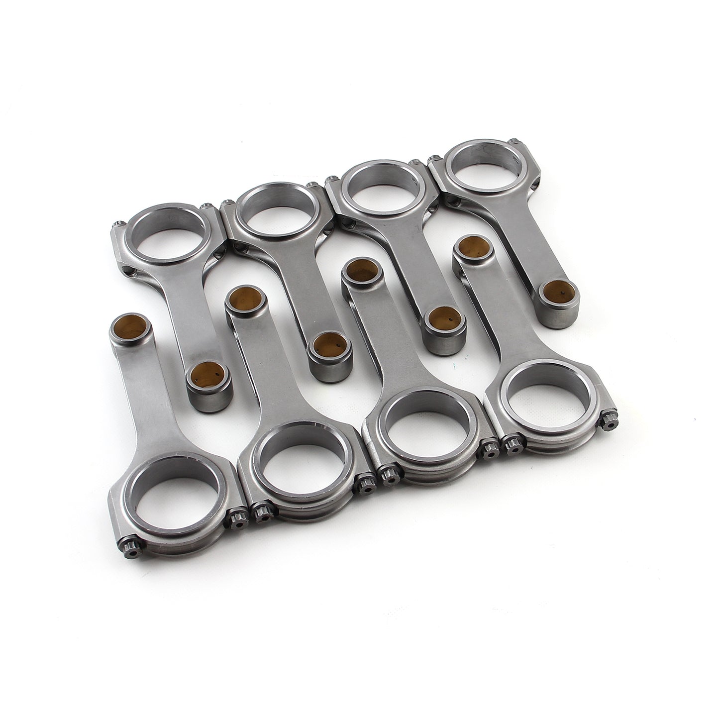 Speedmaster PCE274.1055 H Beam 6.605" 2.500" 1.04" Bronze Bush 4340 Connecting Rods - Fits Ford BBF 460