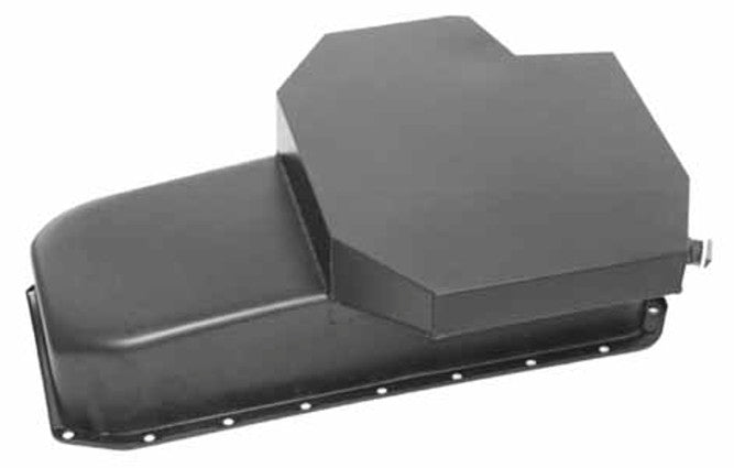 Speedmaster PCE300.1017 Fits Chevy SBC 350 7Qt Champion Rear Sump LH Side 2Pcs Rms Black Oil Pan