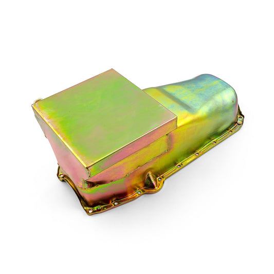 Speedmaster PCE300.1058 Fits Chevy SBC 350 7Qt Drag Rear Sump LH Side 2Pcs Rms Zinc Oil Pan