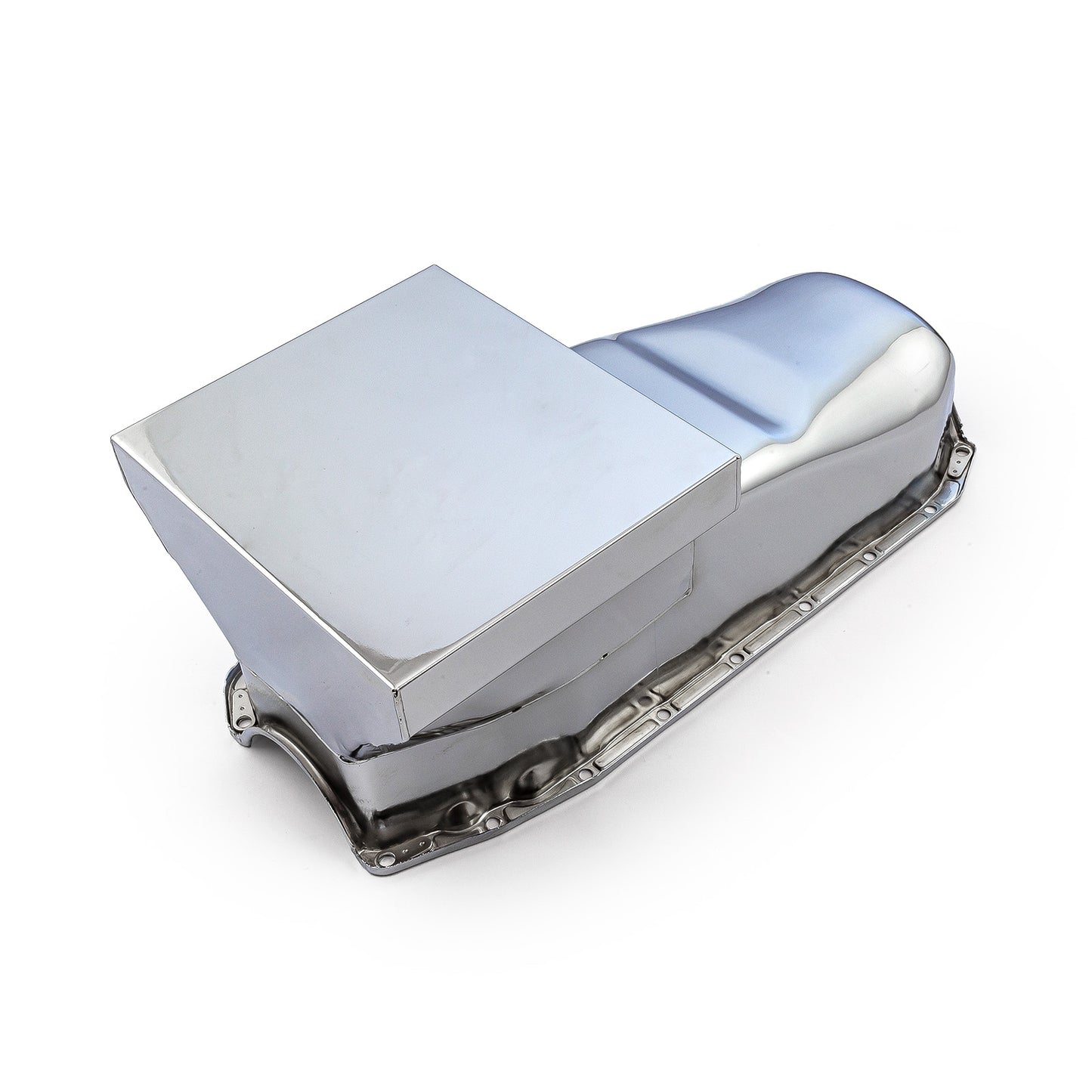 Speedmaster PCE300.1064 Fits Chevy SBC 350 7Qt Drag Rear Sump RH Side 2Pcs Rms Chrome Oil Pan