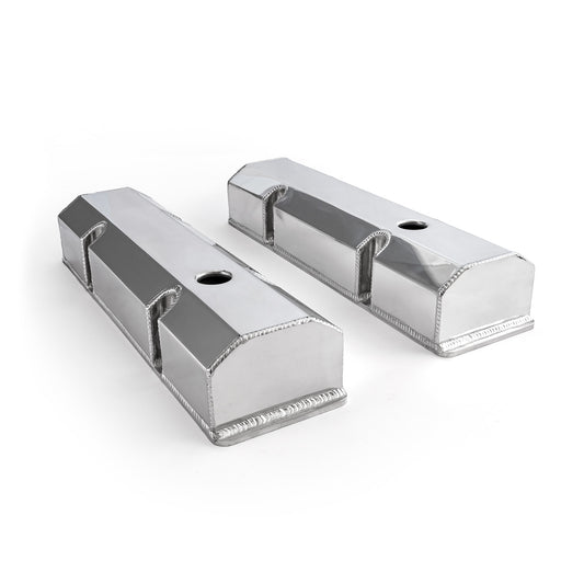 Speedmaster PCE314.1100.01 Fits Chevy SBC 350 Fabricated Valve Covers Polished Tall W/ Hole