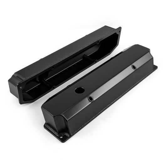 Speedmaster PCE314.1128.03 Fits Mopar Fits Chrysler BB 383 440 Fabricated Valve Covers Tall Black W/ Hole