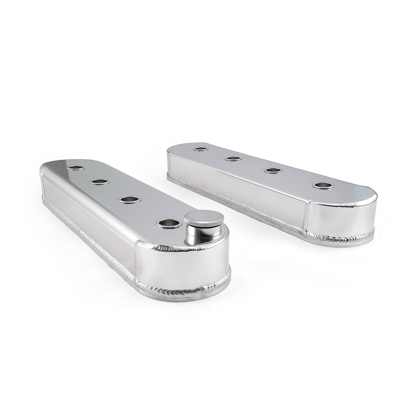 Speedmaster PCE314.1131 Fits Chevy LS1 LS2 LS3 LS6 LS7 Polished Fabricated Valve Covers - W/o Coil Mounts