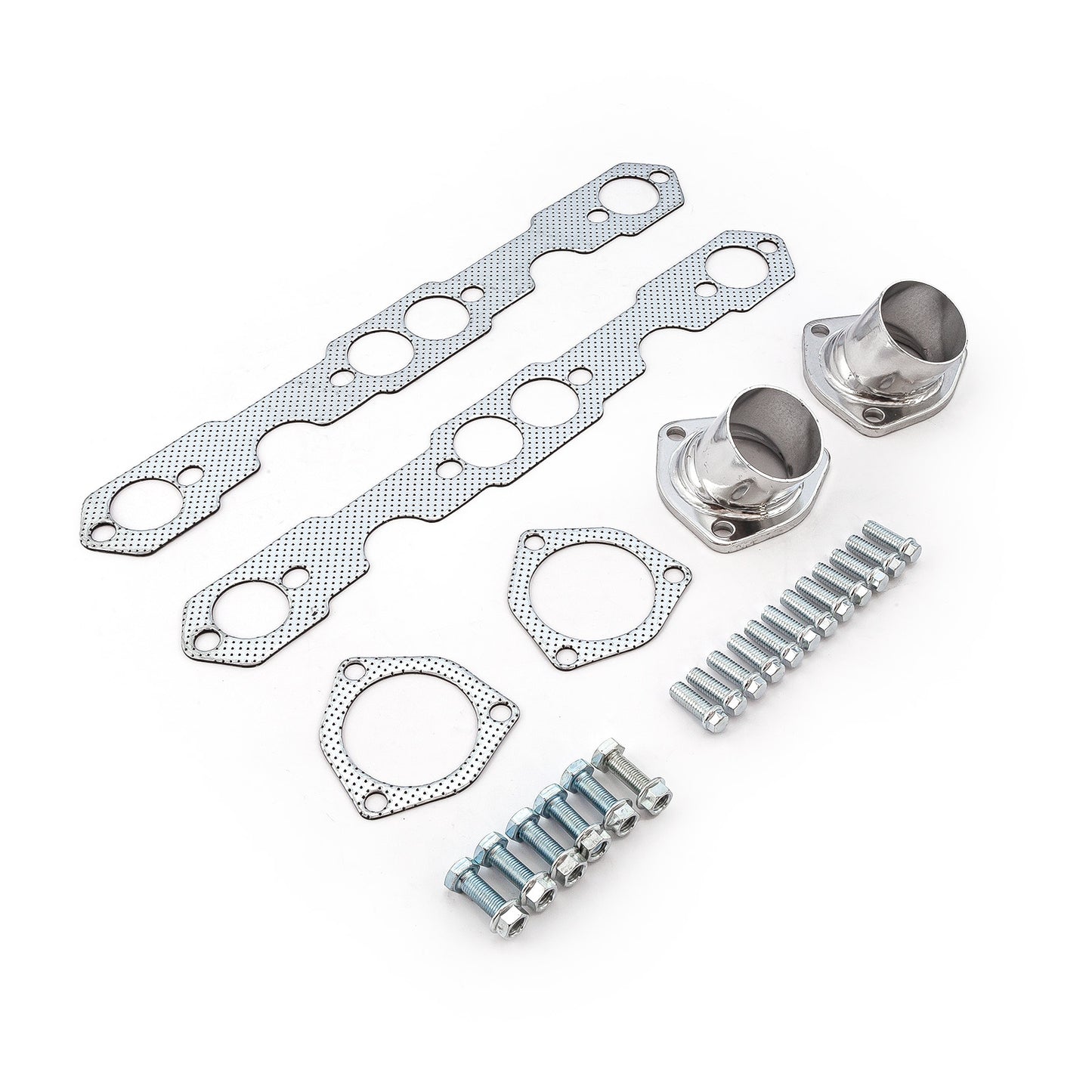 Speedmaster PCE316.1031 Fits Chevy SBC 350 1955-57 Tri-5 Shorty Ceramic Headers Straight Plug Heads