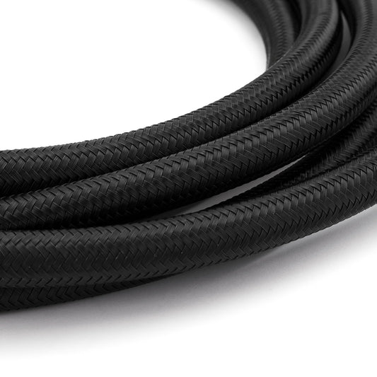 Speedmaster PCE339.1019 -6 AN 5/16" Black Nylon Fuel Oil Braided Hose Line - 4m / 13ft