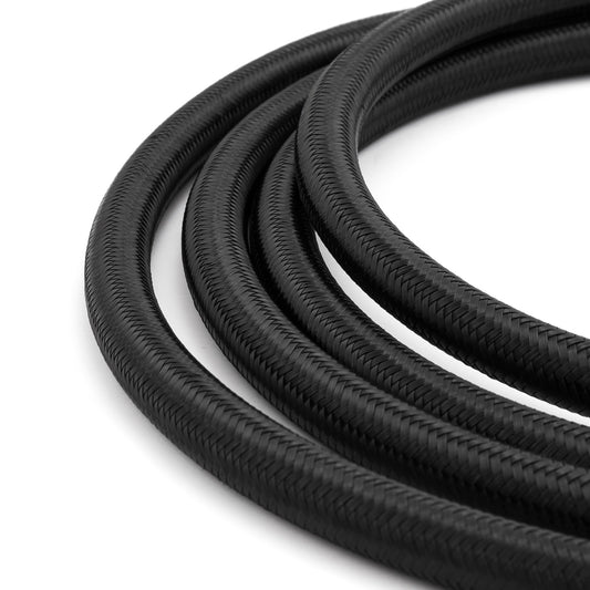 Speedmaster PCE339.1020 -8 AN 7/16" Black Nylon Fuel Oil Braided Hose Line - 4m / 13ft