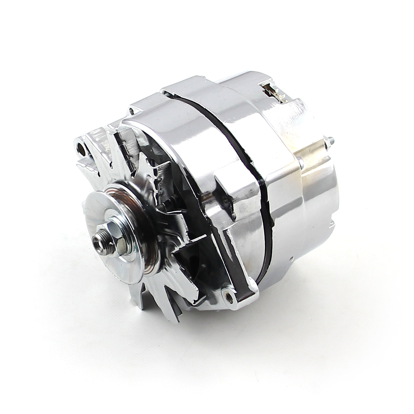 Speedmaster PCE360.1001 GM Chrome Universal 100 Amp 1 Wire Internal Regulator High Output Alternator