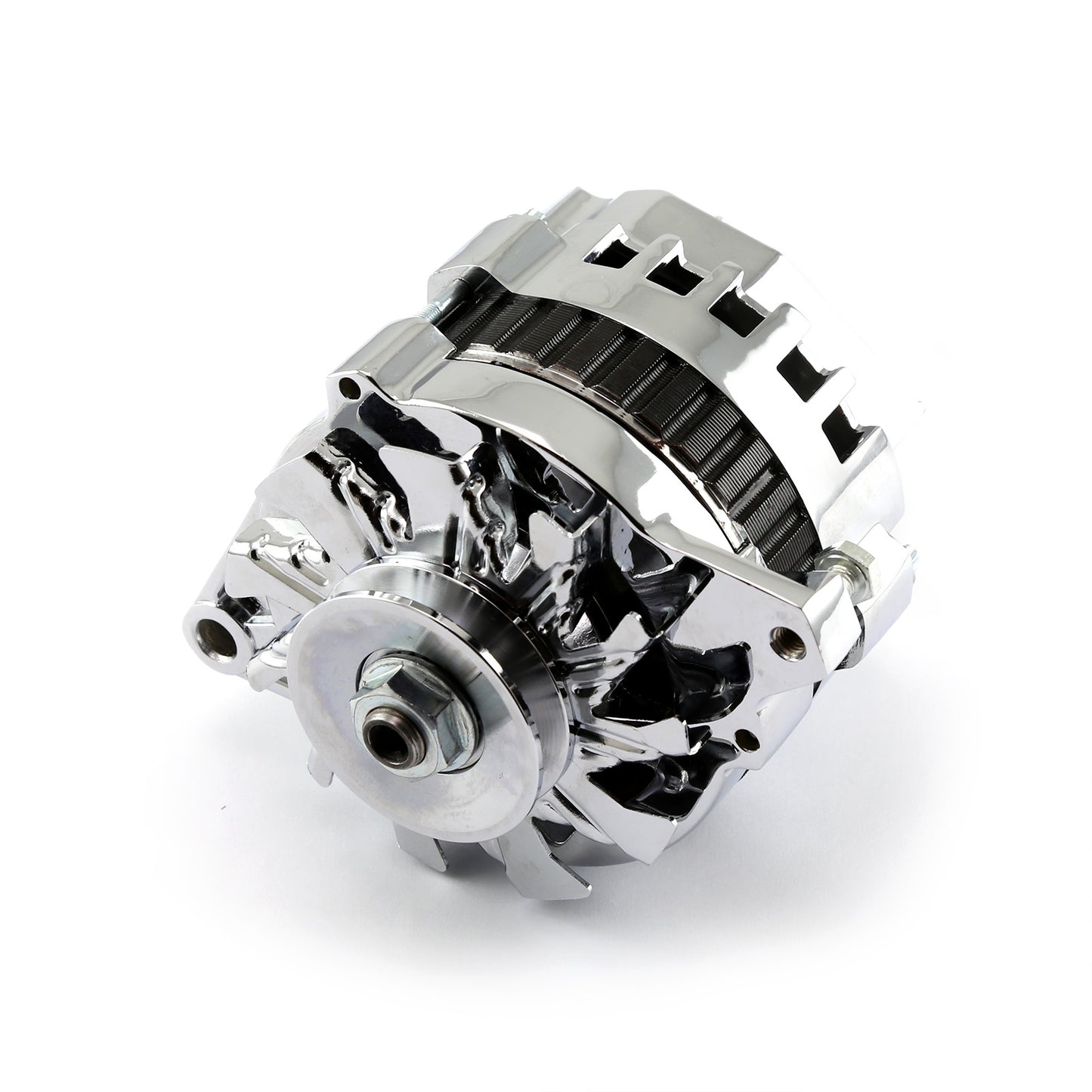 Speedmaster PCE360.1023 Universal V-Belt 130 Amp High Output Chrome Alternator