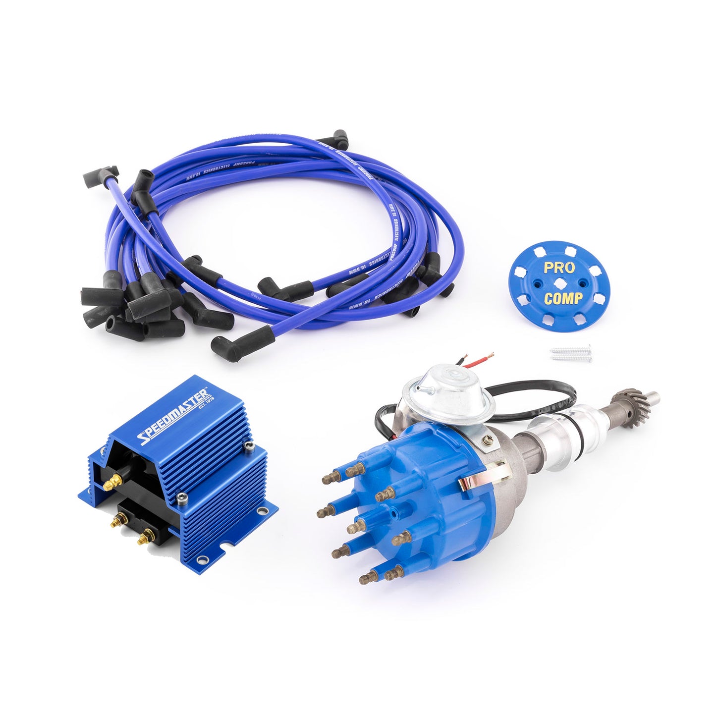 Speedmaster PCE385.1005 Fits Ford SB 289 302 Windsor Ready-to-run Distributor W/Coil & Wire Leads