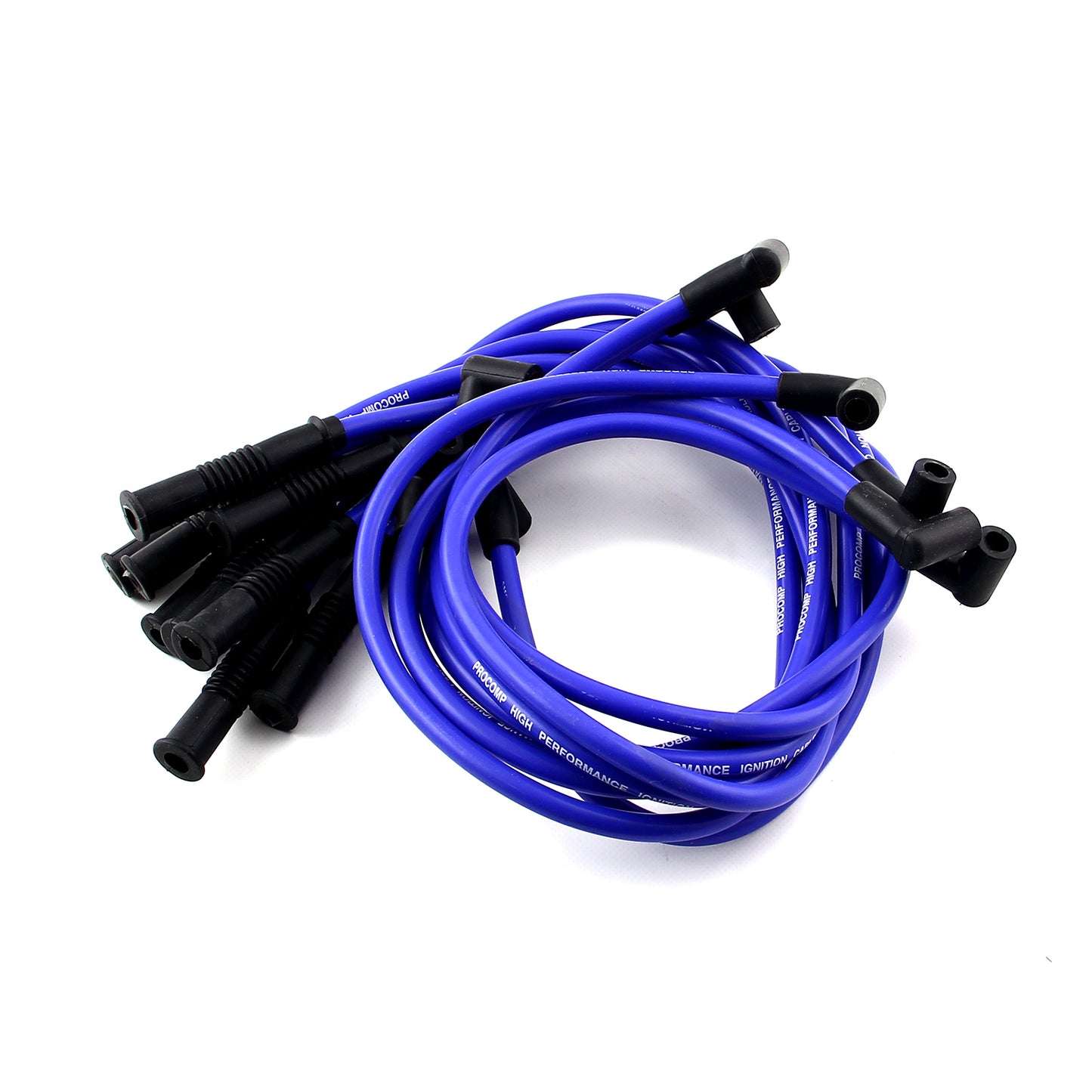 Speedmaster PCE390.1023 Universal 90 Deg To Straight - Male - Blue Spark Plug Wires (Suits Fits Ford)