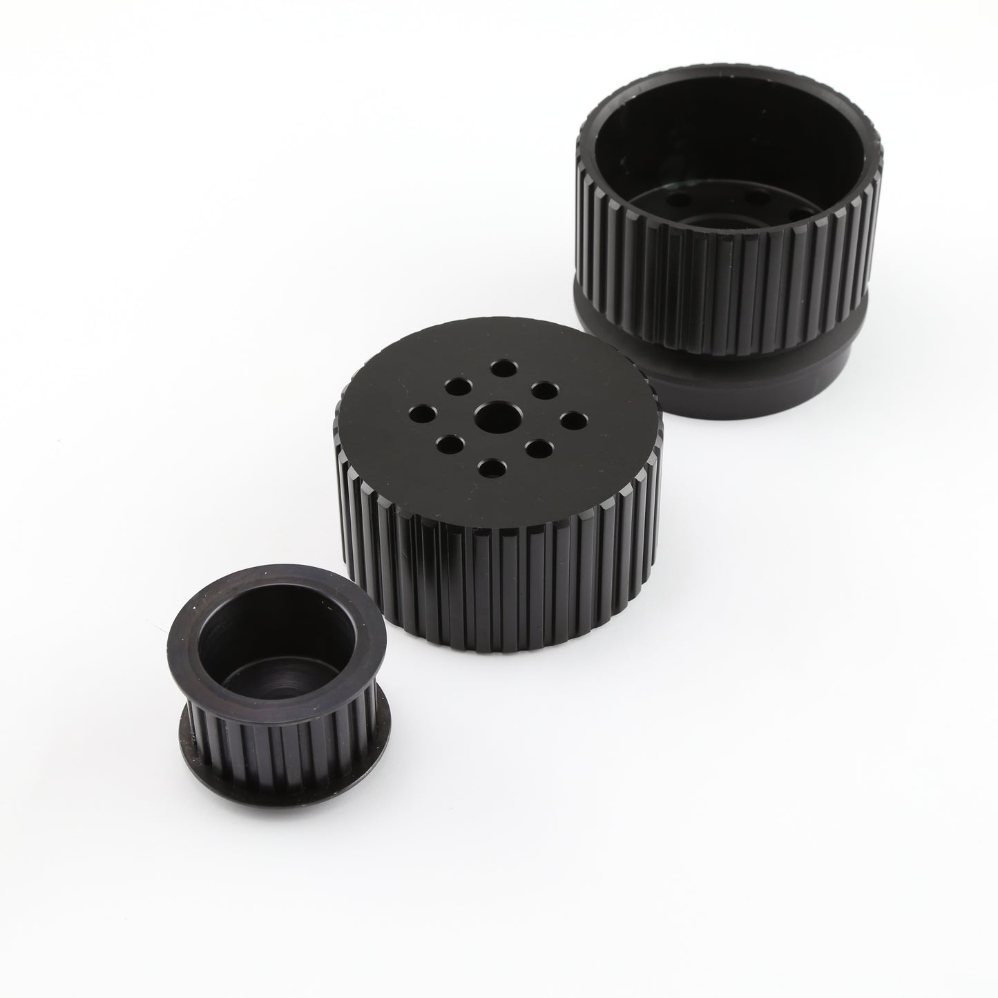 Speedmaster PCE415.1014.02 Long Gilmer Crank Alternator And Water Pump Pulleys Only - Black