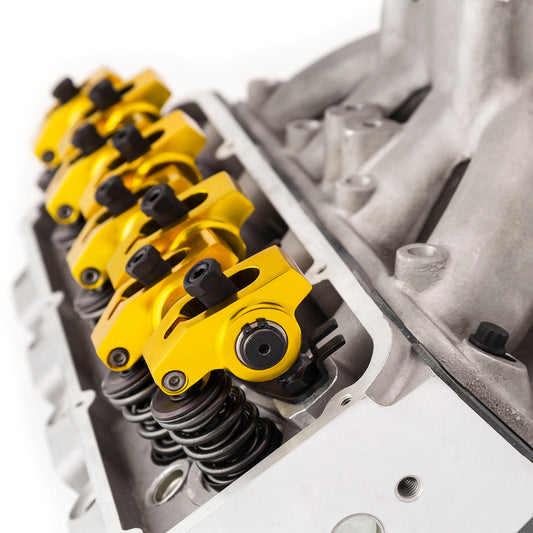 Speedmaster PCE435.1045 Fits Ford 302 351C Cleveland Solid Roller CNC Cylinder Head Top End Engine Combo Kit