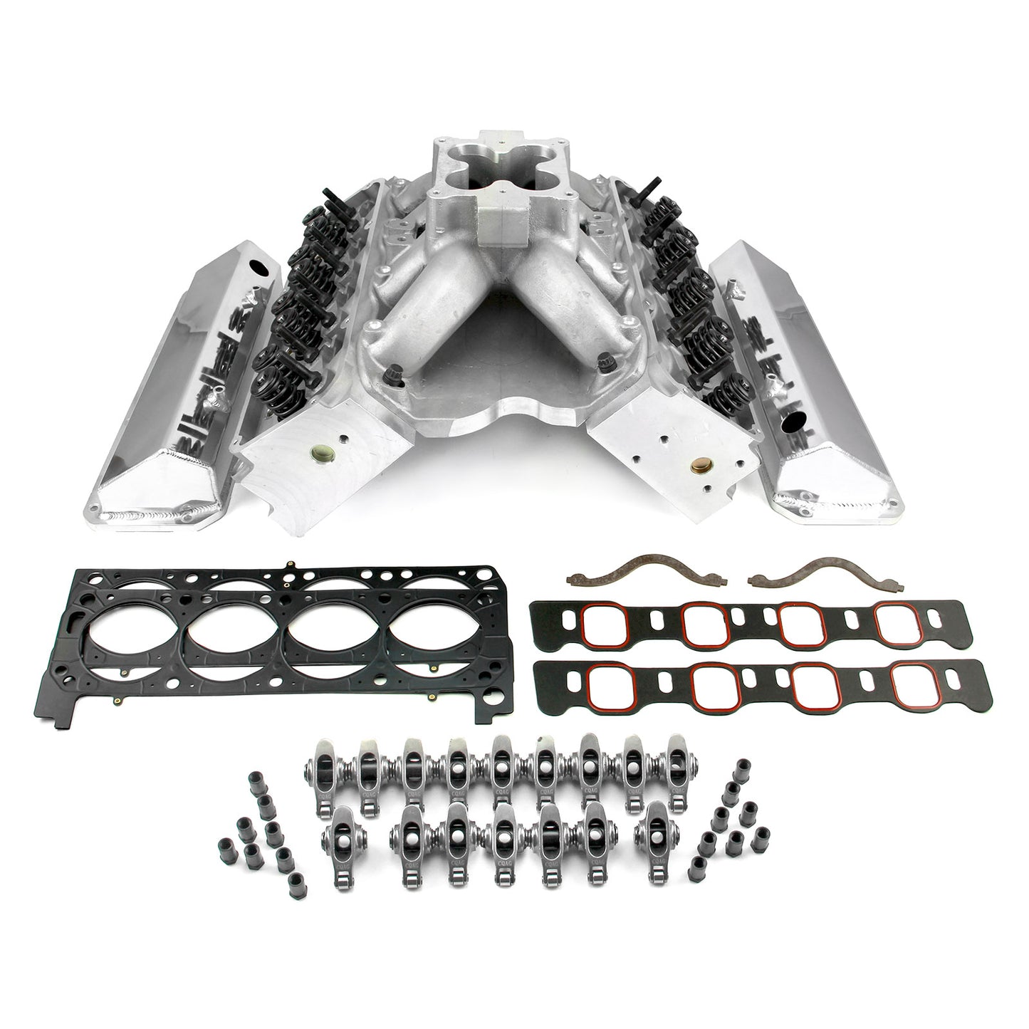 Speedmaster PCE435.1057 Fits Ford 351W 9.5 Deck Fusion Manifold Hyd FT Cylinder Head Top End Engine Combo Kit