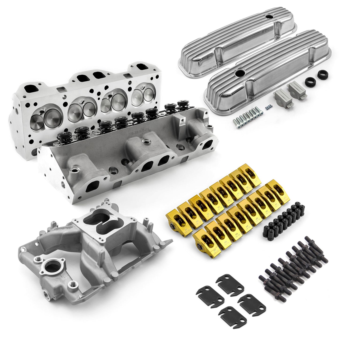 Speedmaster PCE435.1076 Pontiac 400 455 Ram Air IV Hyd FT Cylinder Head Top End Engine Combo Kit