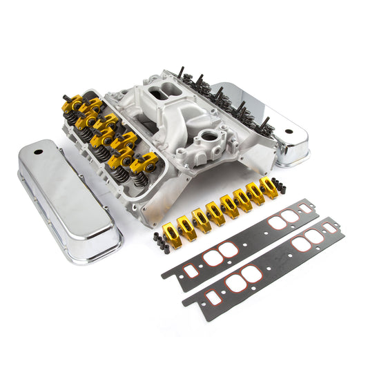 Speedmaster PCE435.1018 Fits Chevy BBC 396 454 Hyd Roller Cylinder Head Top End Engine Combo Kit [Oval Port]