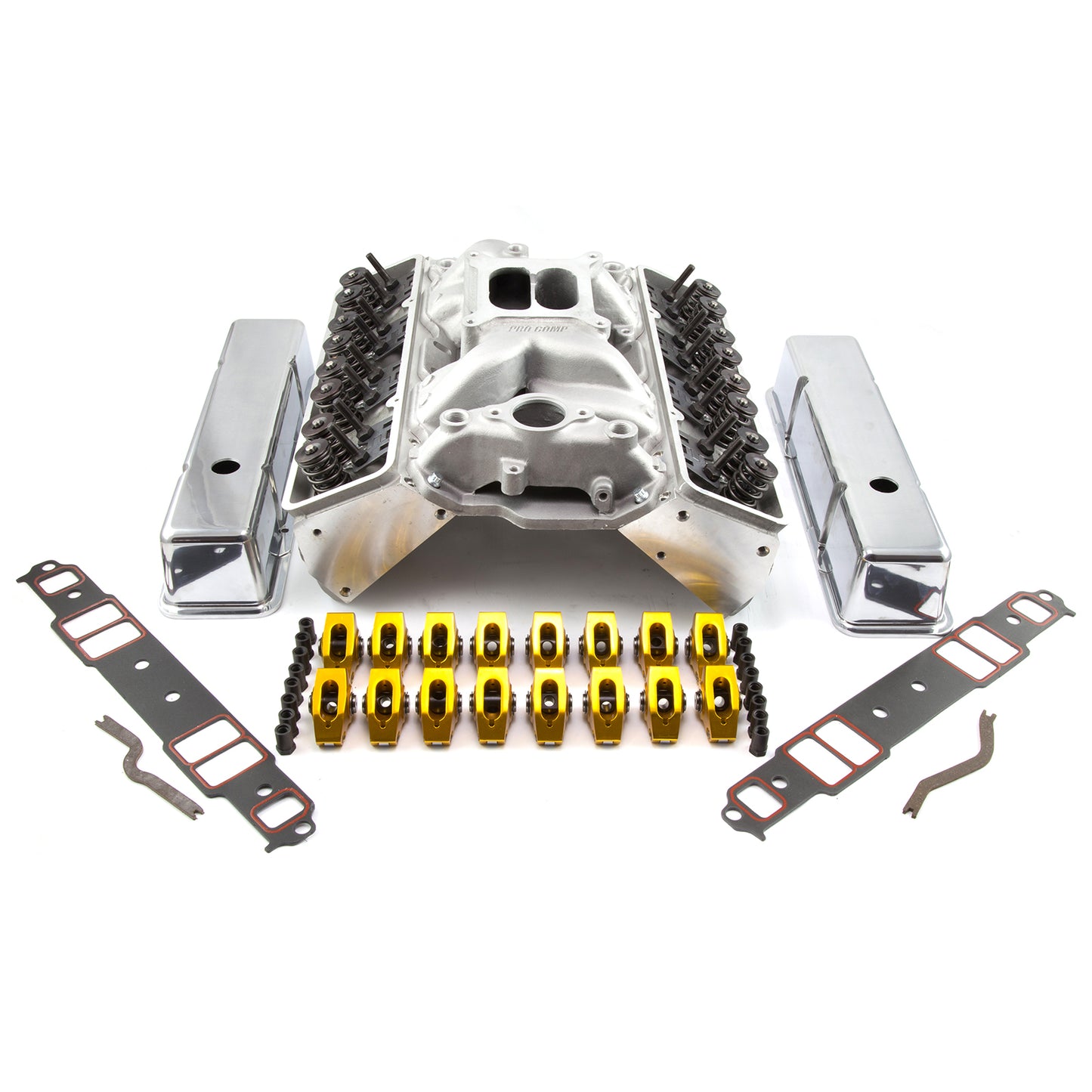 Speedmaster PCE435.1007 Fits Chevy SBC 350 Angle Plug Solid FT CNC Cylinder Head Top End Engine Combo Kit
