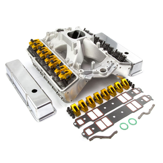 Speedmaster PCE435.1012 Fits Chevy SBC 350 Straight Solid Roller CNC Cylinder Head Top End Engine Combo Kit