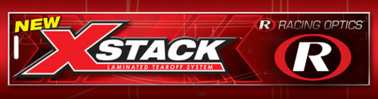 Racing Optics 4mm Laminated SpeedStack 3 287/SRV-8 Tear-offs 4-pack 3408C4