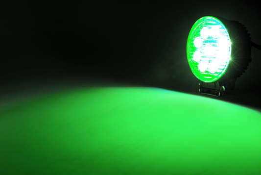 Quake LED - QFR069 - 4 Inch Work Light 27 Watt Green Spot Fracture Series