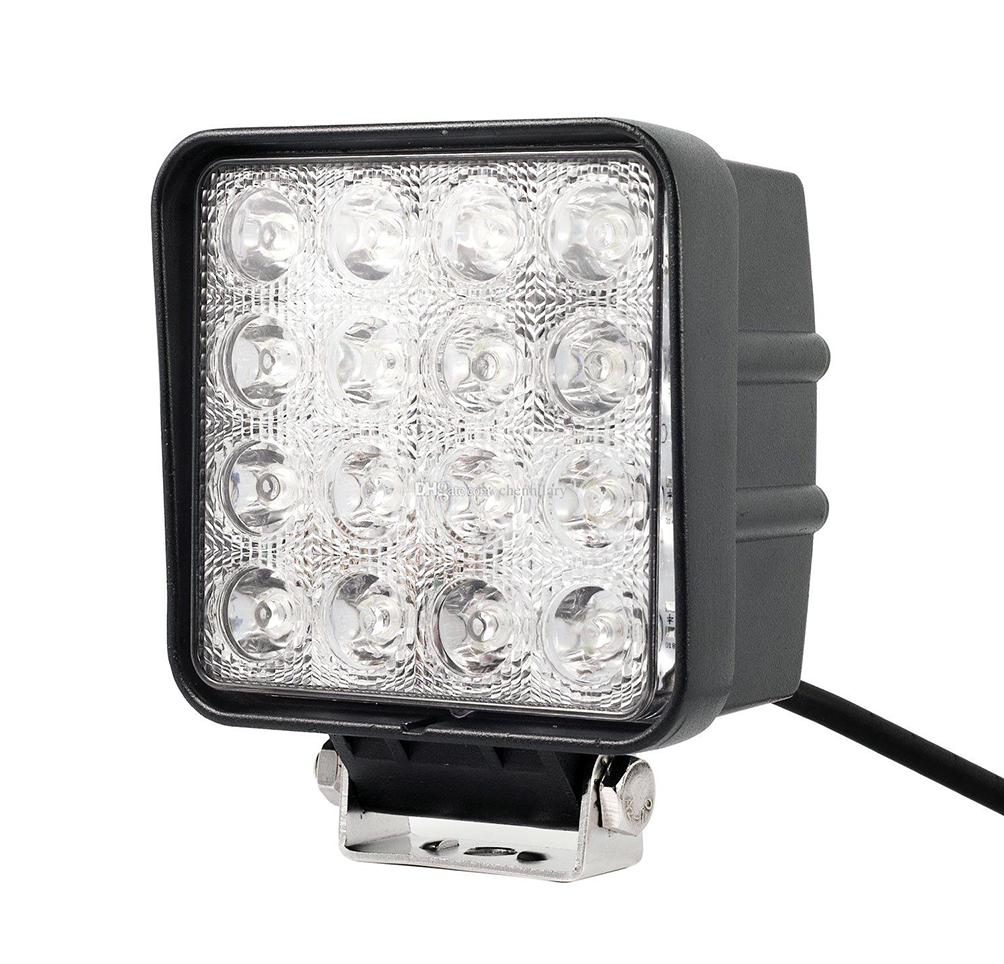 Quake LED - QFR163 - 4 Inch Work Light 48 Watt Flood Fracture Series