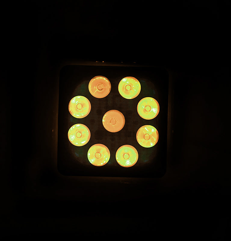 Quake LED - QFR794 - 4 Inch Work Light 27 Watt 30 Degree Spot RGB Accent Fracture Series Quad-Lock/Interlock