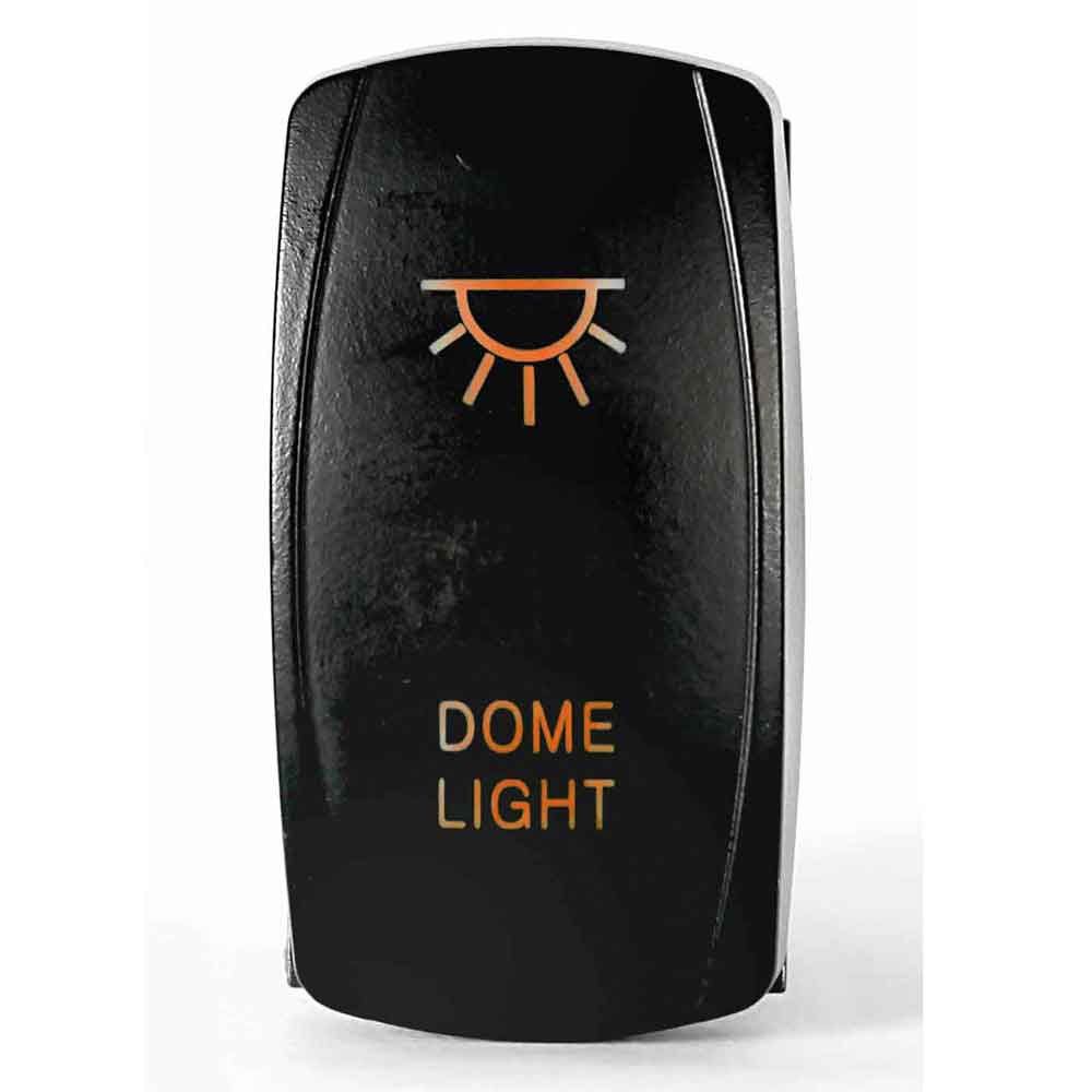 Quake LED - QRS435 - Rocker Switch Dome Lights 2 Way 5 Pin White