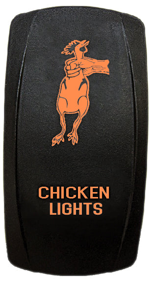 Quake LED - QRS275 - Rocker Switch Chicken Lights 2 Way 5 Pin White