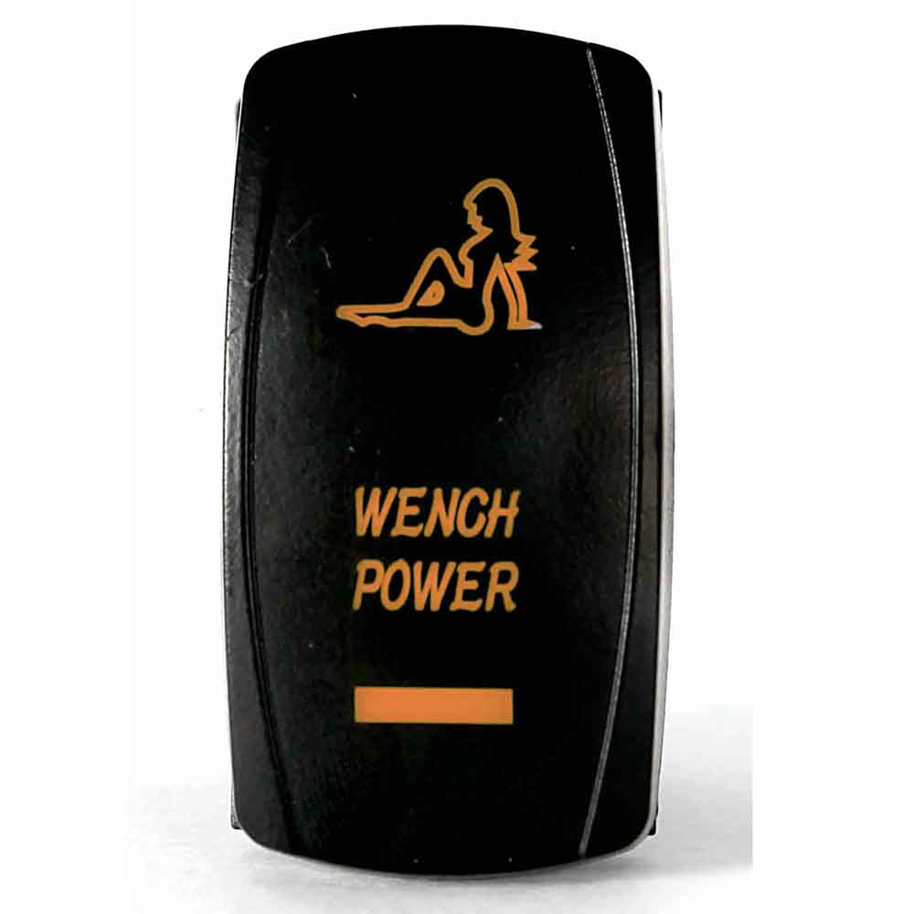 Quake LED - QRS285 - Rocker Switch Wench Power 2 Way 5 Pin Amber