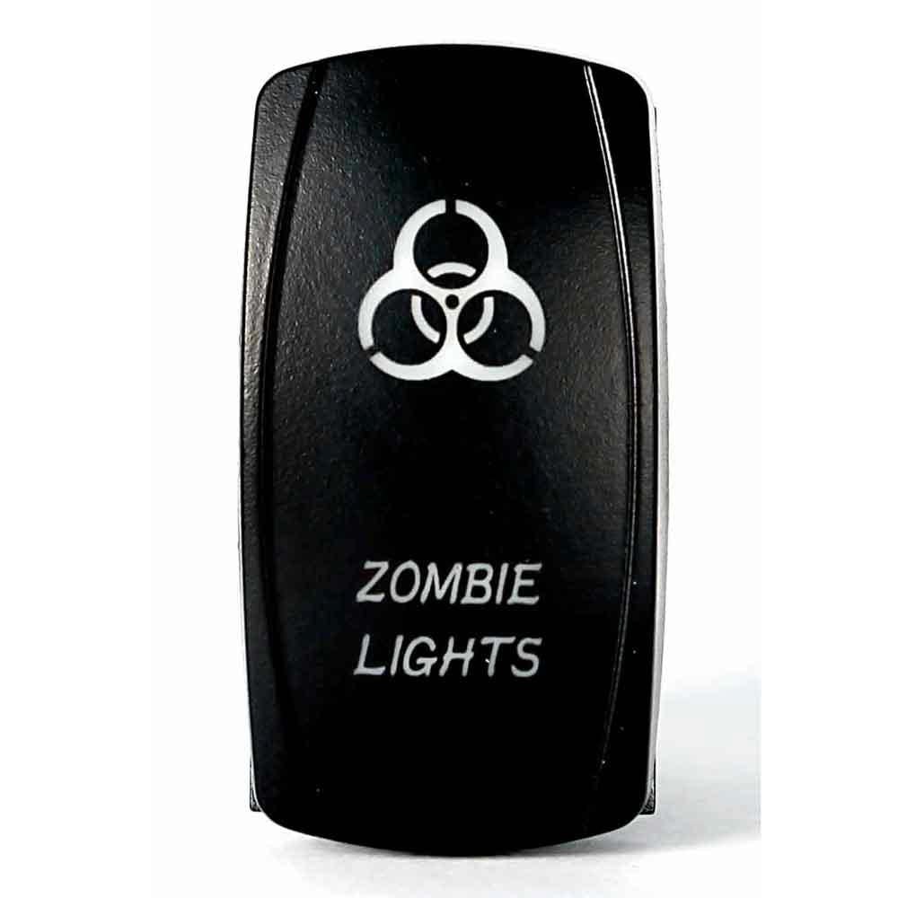 Quake LED - QRS314 - Rocker Switch Zombie 2 Way 5 Pin Green