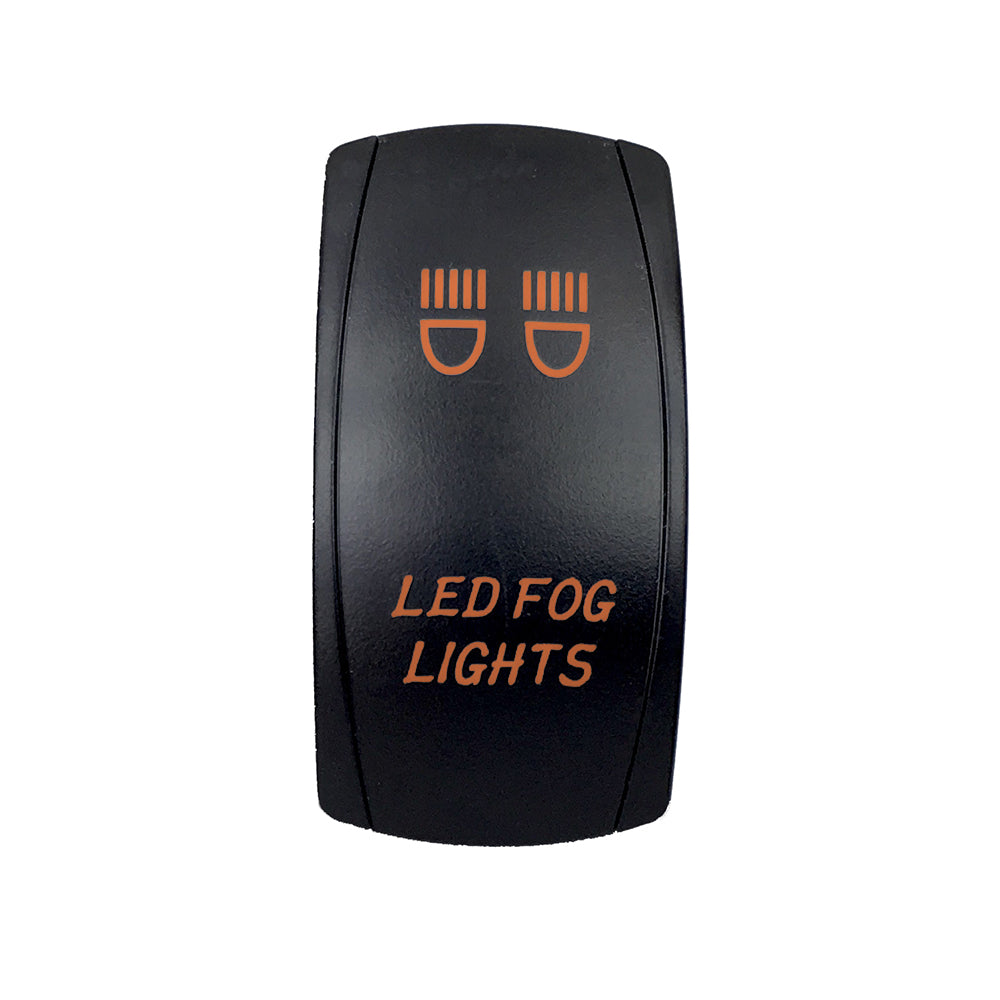 Quake LED - QRS614 - Rocker Switch Led Fog Lights 2 Way 5 Pin Amber