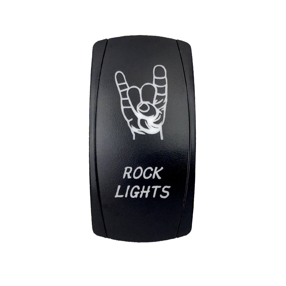 Quake LED - QRS655 - Rocker Switch Rock Lights 2 Way 5 Pin White