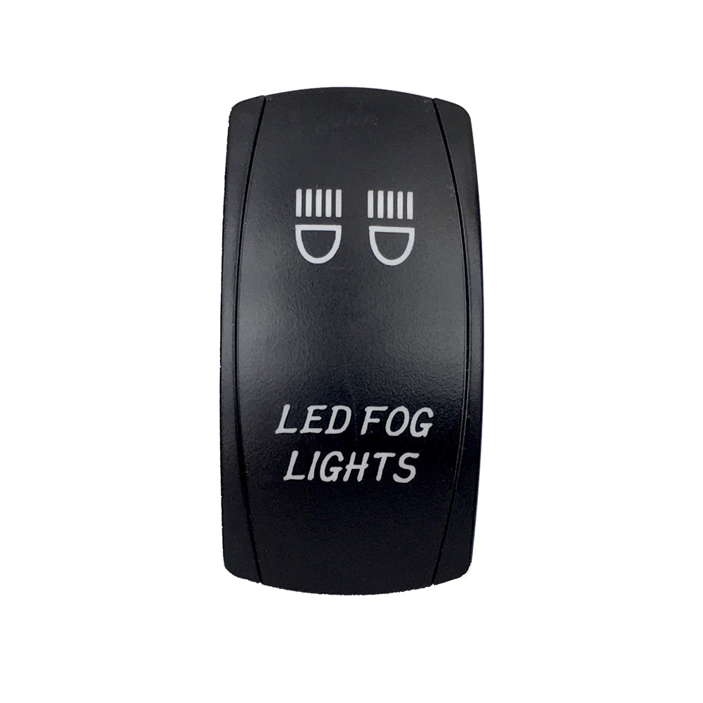 Quake LED - QRS659 - Rocker Switch Led Fog Lights 2 Way 5 Pin White