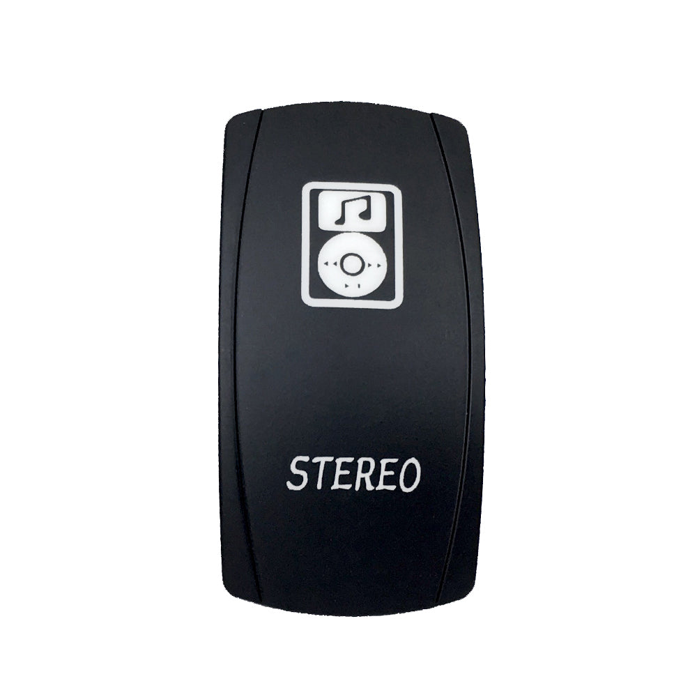 Quake LED - QRS683 - Rocker Switch Stereo 2 Way 5 Pin White