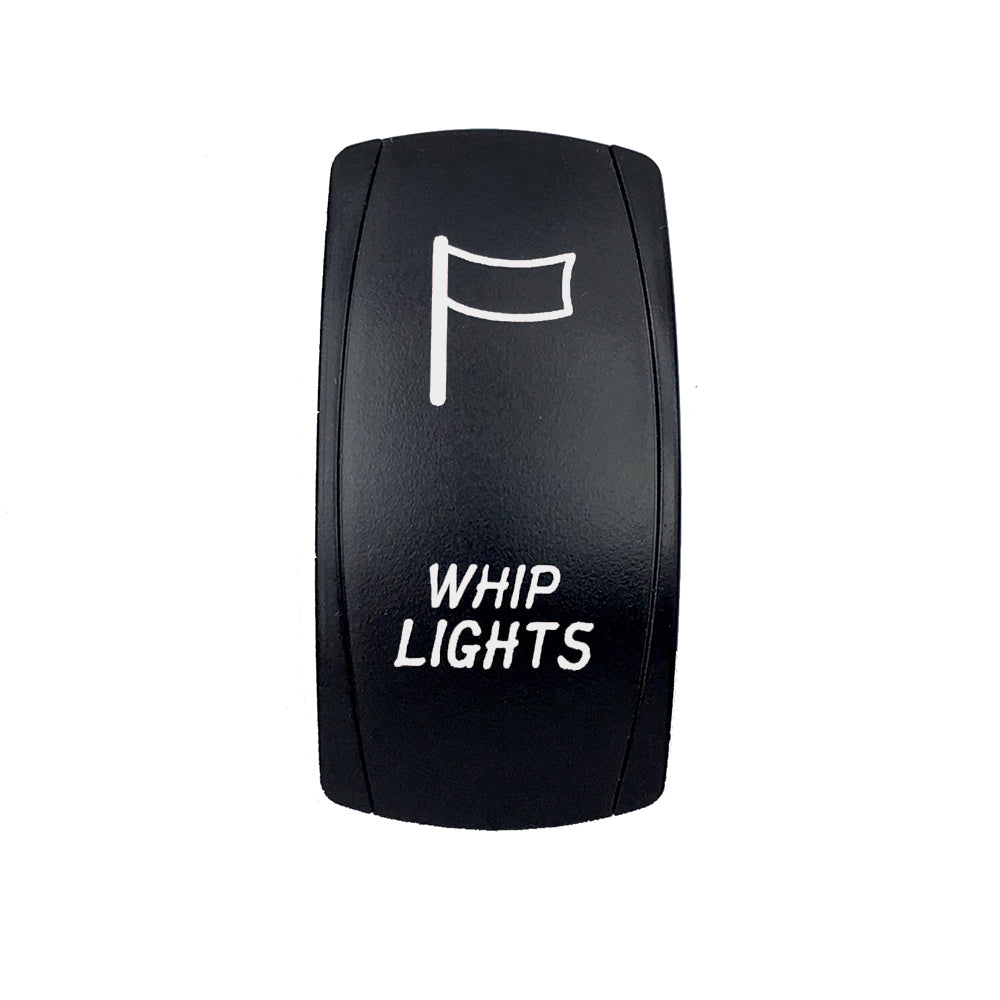 Quake LED - QRS691 - Rocker Switch Whip Lights 2 Way 5 Pin White
