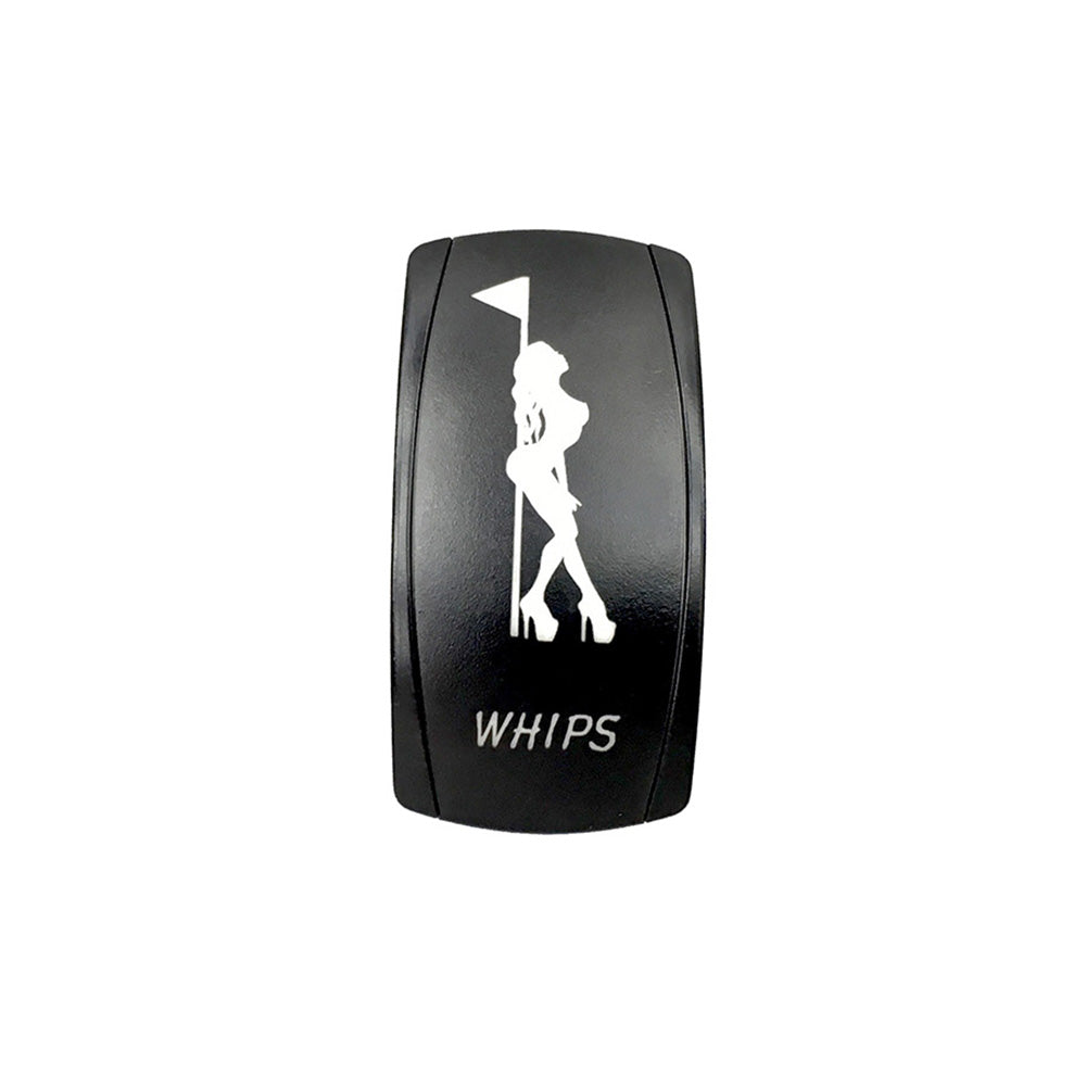 Quake LED - QRS711 - Rocker Switch Whips 2 Way 5 Pin White