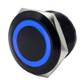 Quake LED - QRS717 - On/Off Flush Mount Switches 5 Pin 5 Amp Black/Blue